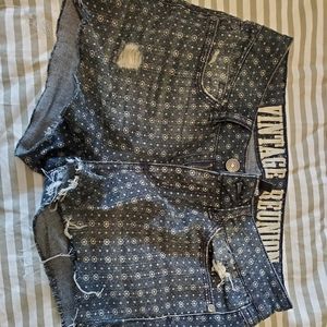 Denim shorts